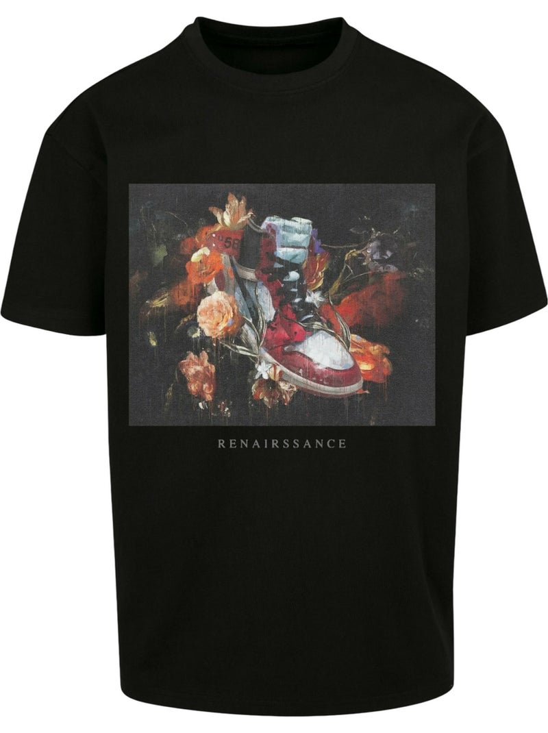 T-shirt motif/style peindre renairssance - mister tee Noir - Kiabi