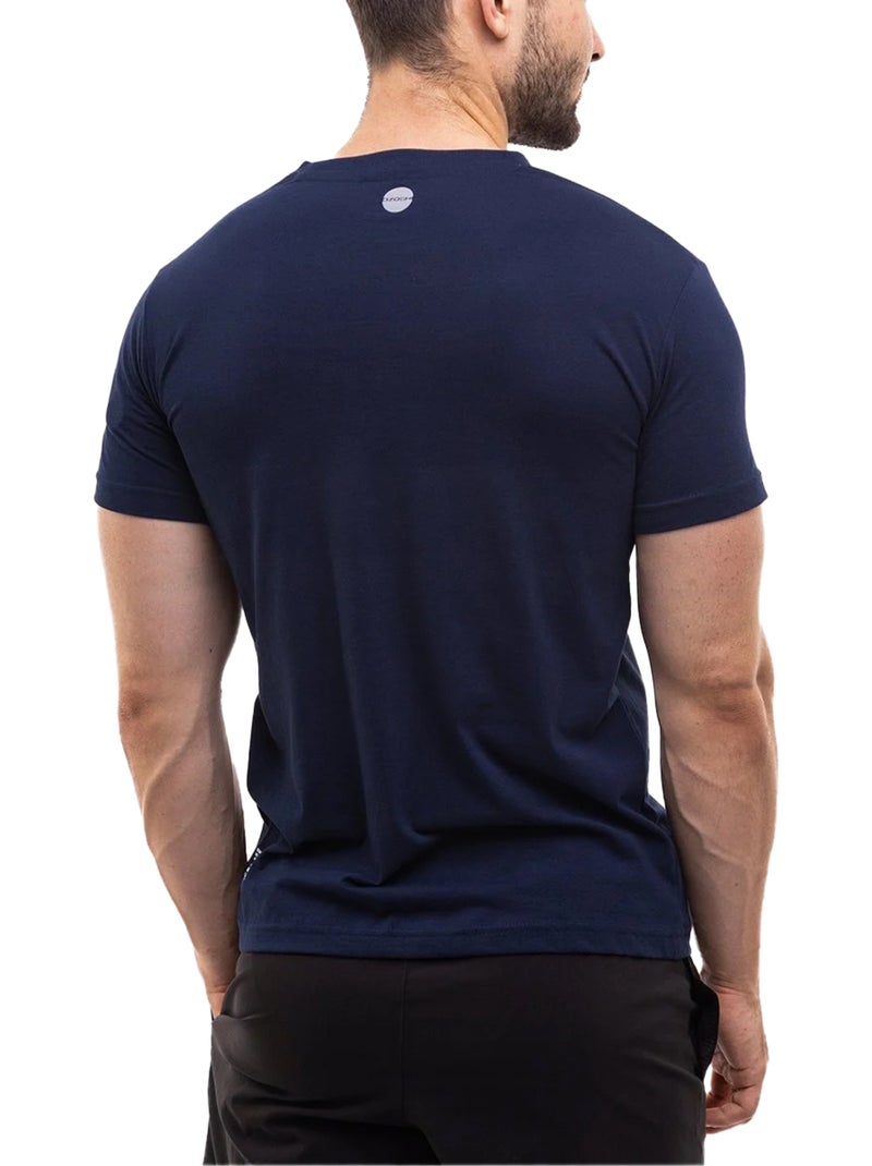 T-shirt motif/style petit logo - ozoshi Bleu marine - Kiabi