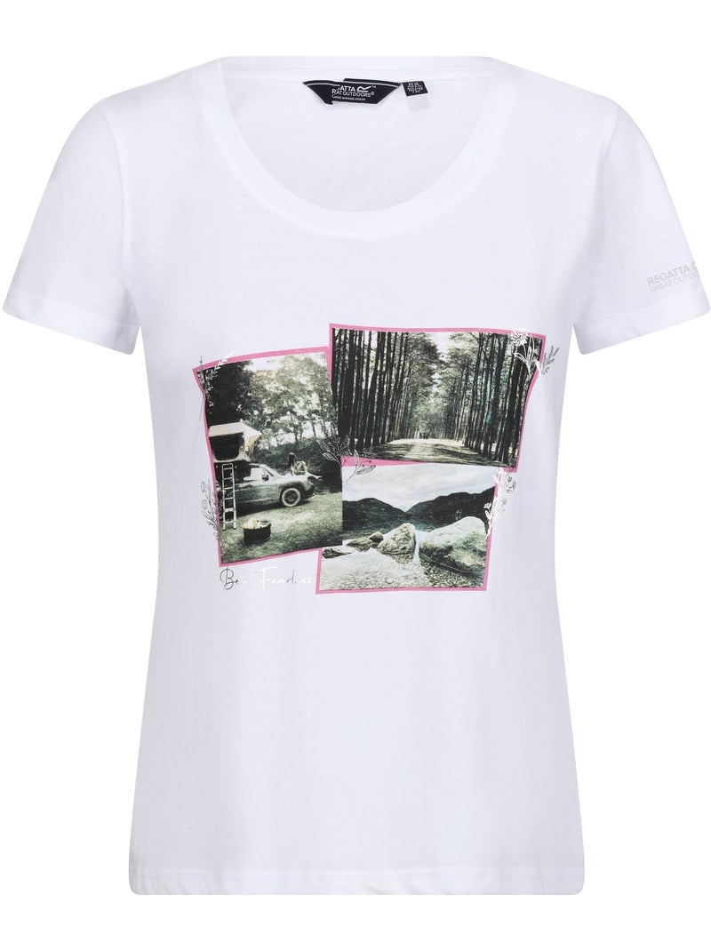 T-shirt motif/style photo filandra - regatta Blanc - Kiabi