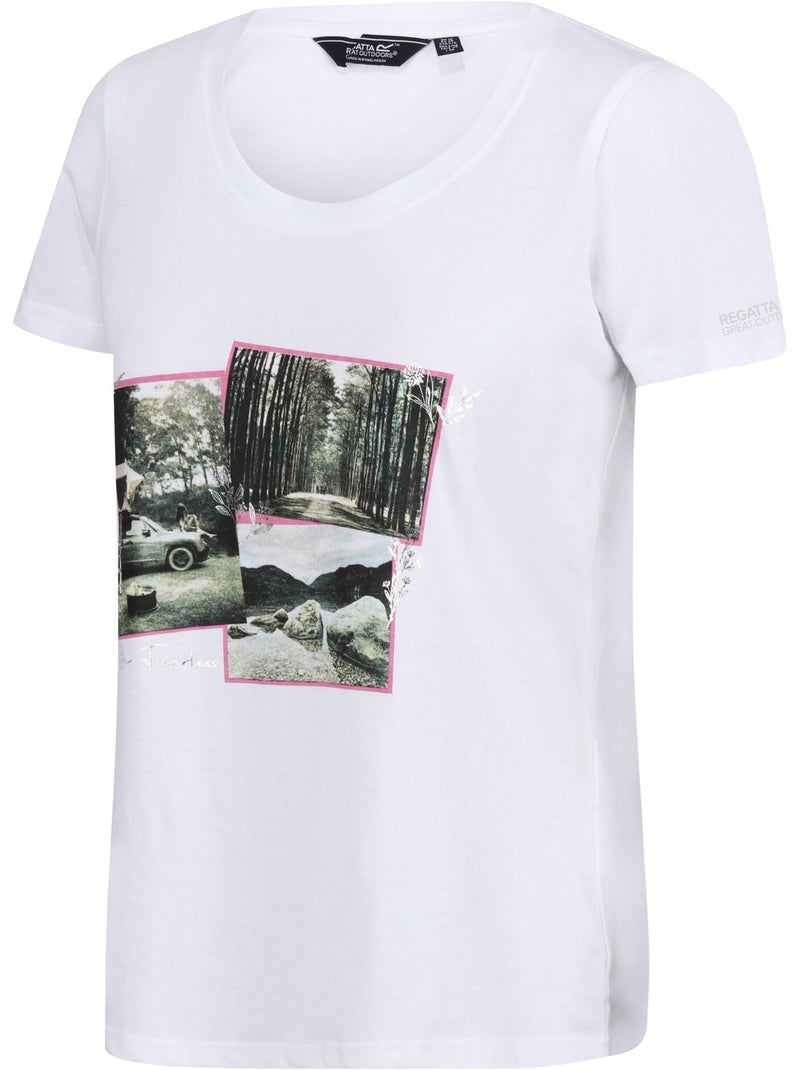 T-shirt motif/style photo filandra - regatta Blanc - Kiabi