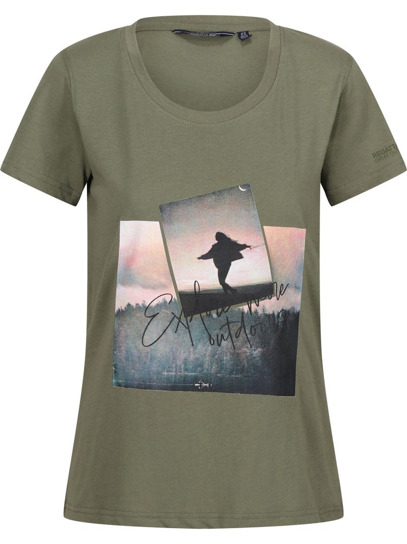 T-shirt motif/style photo filandra - regatta Vert - Kiabi