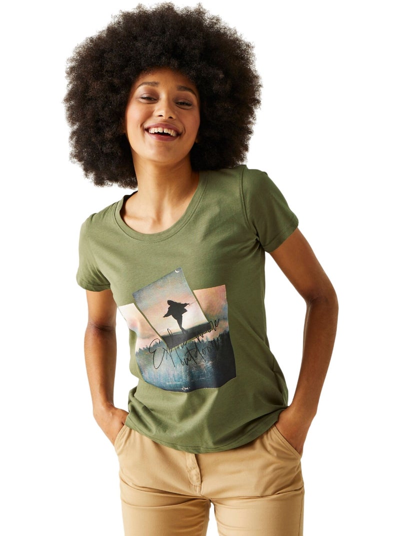 T-shirt motif/style photo filandra - regatta Vert - Kiabi