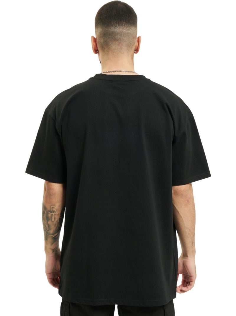 T-shirt motif/style planète électrique - mister tee Noir - Kiabi