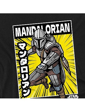 T-shirt motif/style pose de bande dessinée - la guerre des étoiles the mandalorian (mandalorien)