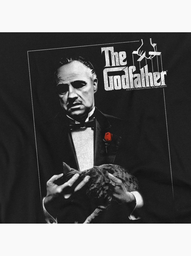 T-shirt motif/style poster - le parrain Noir - Kiabi