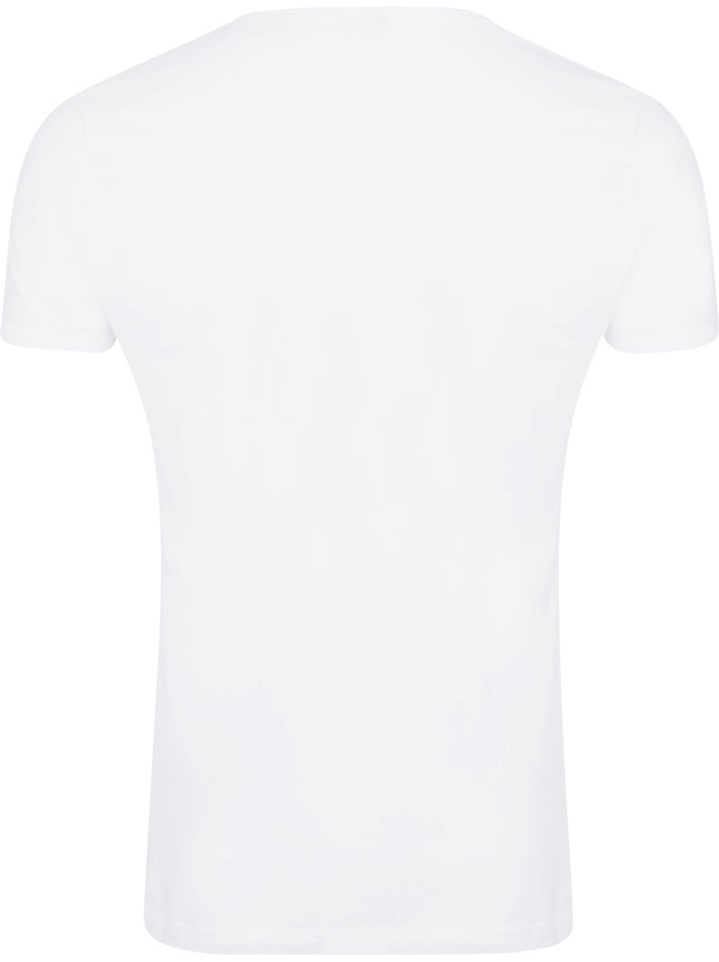 T-shirt motif/style poster - les dents de la mer Blanc Bleu - Kiabi