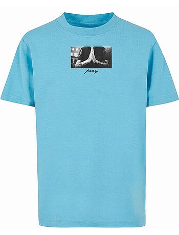 T-shirt motif/style prière - mister tee