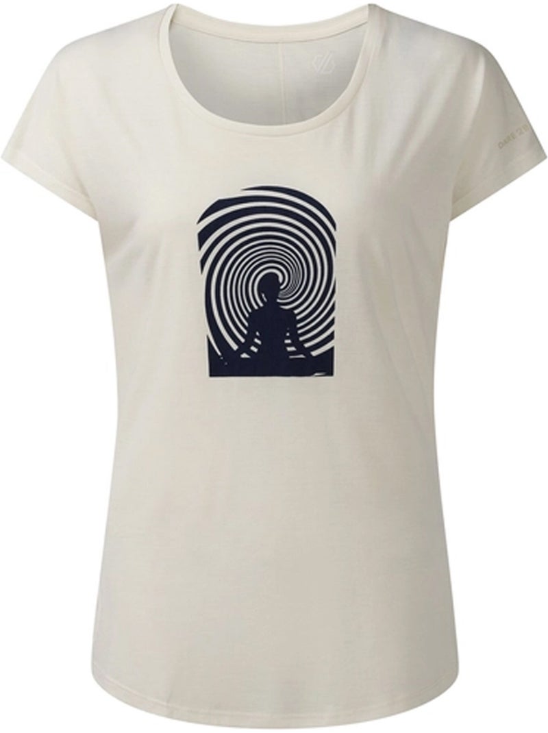 T-shirt motif/style psychédélique serenity - dare 2b Ivoire - Kiabi