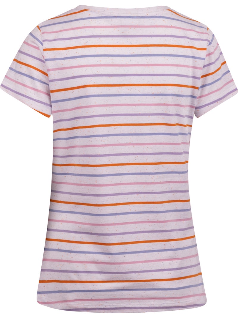 T-shirt motif/style rayé michaela - trespass Blanc Multicolore - Kiabi