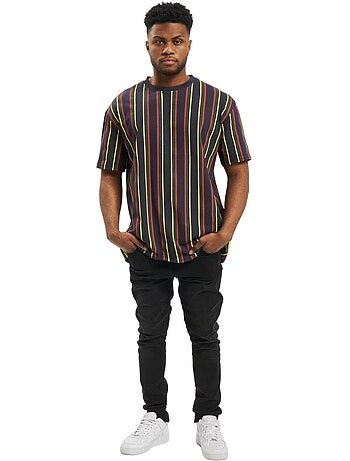 T-shirt motif/style rayures rétro - urban classics