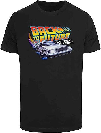 T-shirt motif/style retour vers le futur outatime - merchcode
