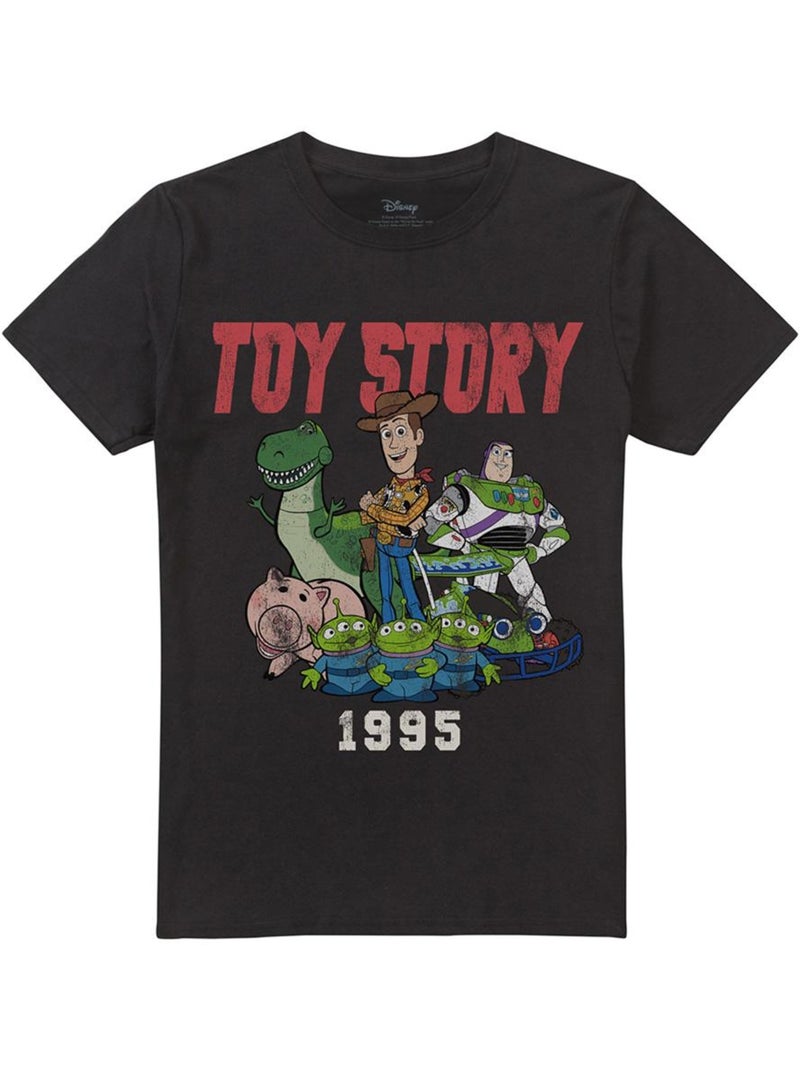 T-shirt motif/style rétro - toy story Noir - Kiabi