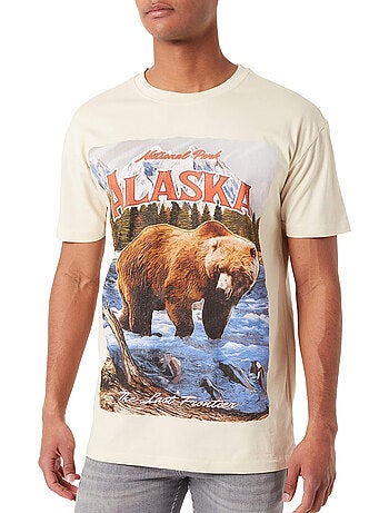 T-shirt motif/style rétro alaska - mister tee