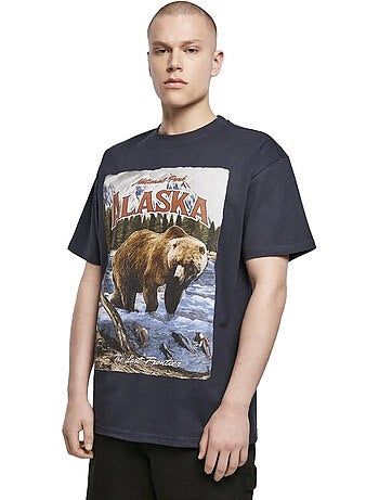 T-shirt motif/style rétro alaska - mister tee