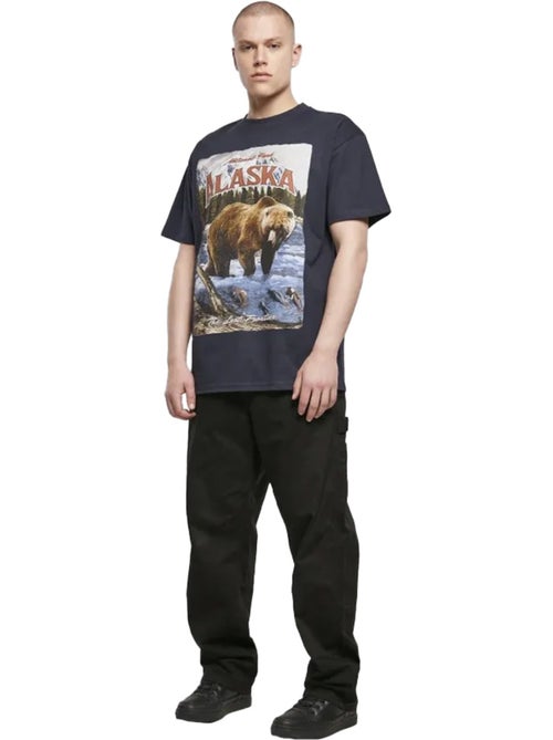 T-shirt motif/style rétro alaska - mister tee - Kiabi