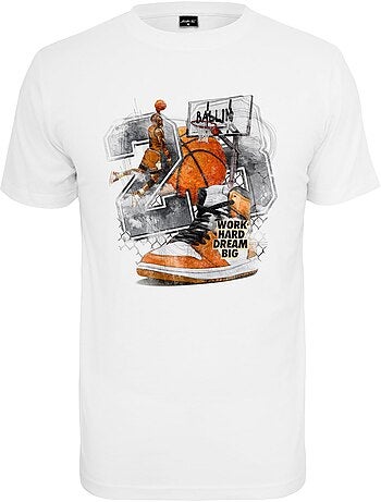 T-shirt motif/style rétro ballin - mister tee