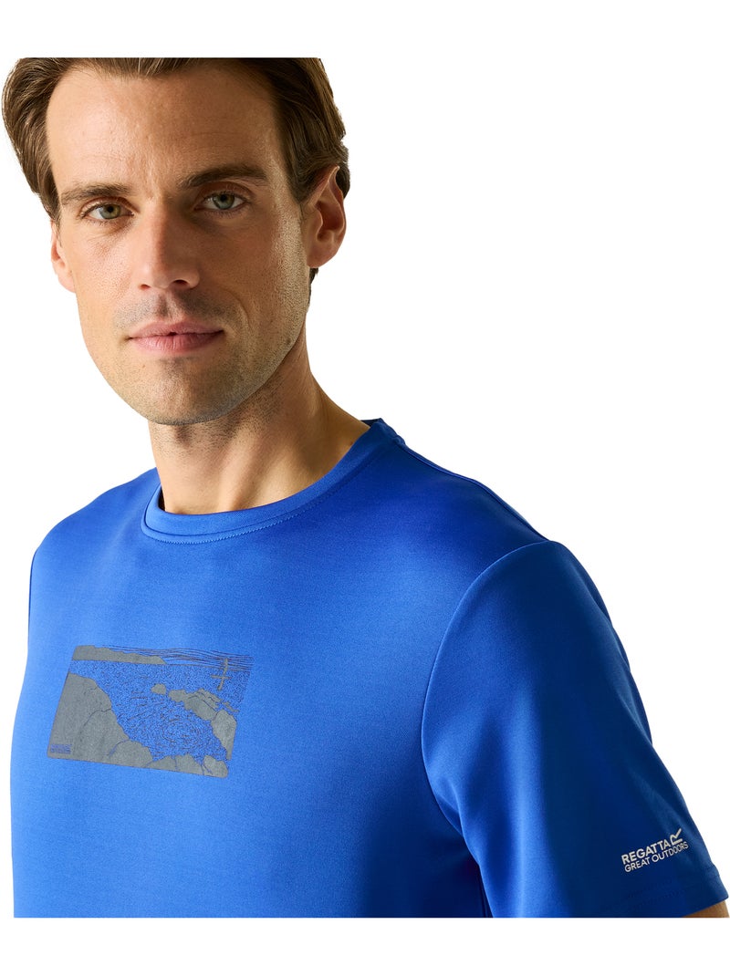 T-shirt motif/style rivière fingal - regatta Bleu Noir - Kiabi
