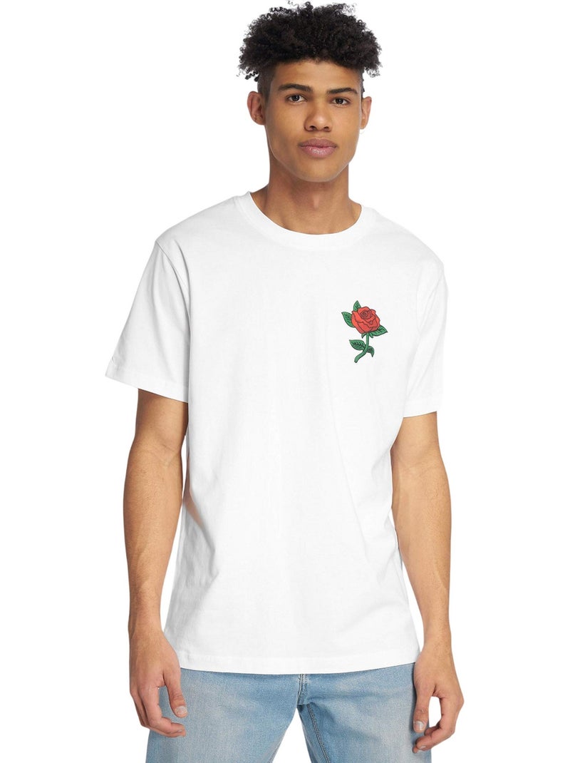 T-shirt motif/style rose - mister tee Blanc - Kiabi