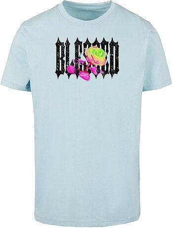 T-shirt motif/style rose blessed - mister tee