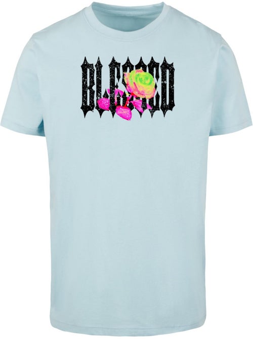 T-shirt motif/style rose blessed - mister tee - Kiabi