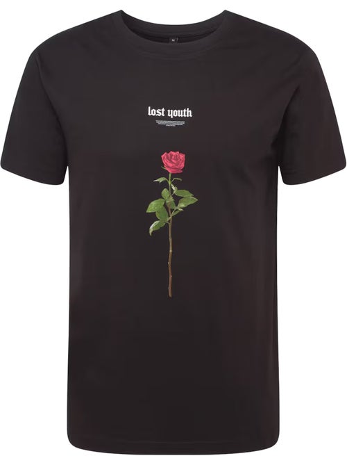 T-shirt motif/style rose lost youth - mister tee - Kiabi