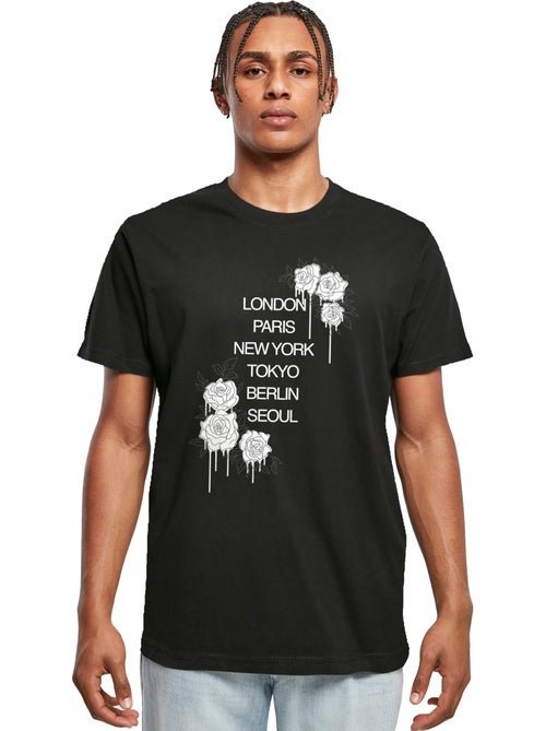 T-shirt motif/style roses city - mister tee - Kiabi