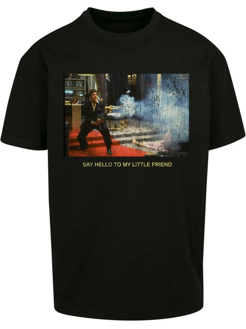 T-shirt motif/style scarface little friend - mister tee (tony montana) - Kiabi