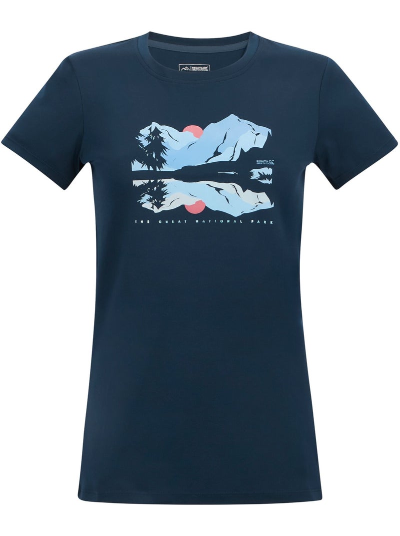 T-shirt motif/style scène de montagne - regatta Bleu foncé - Kiabi