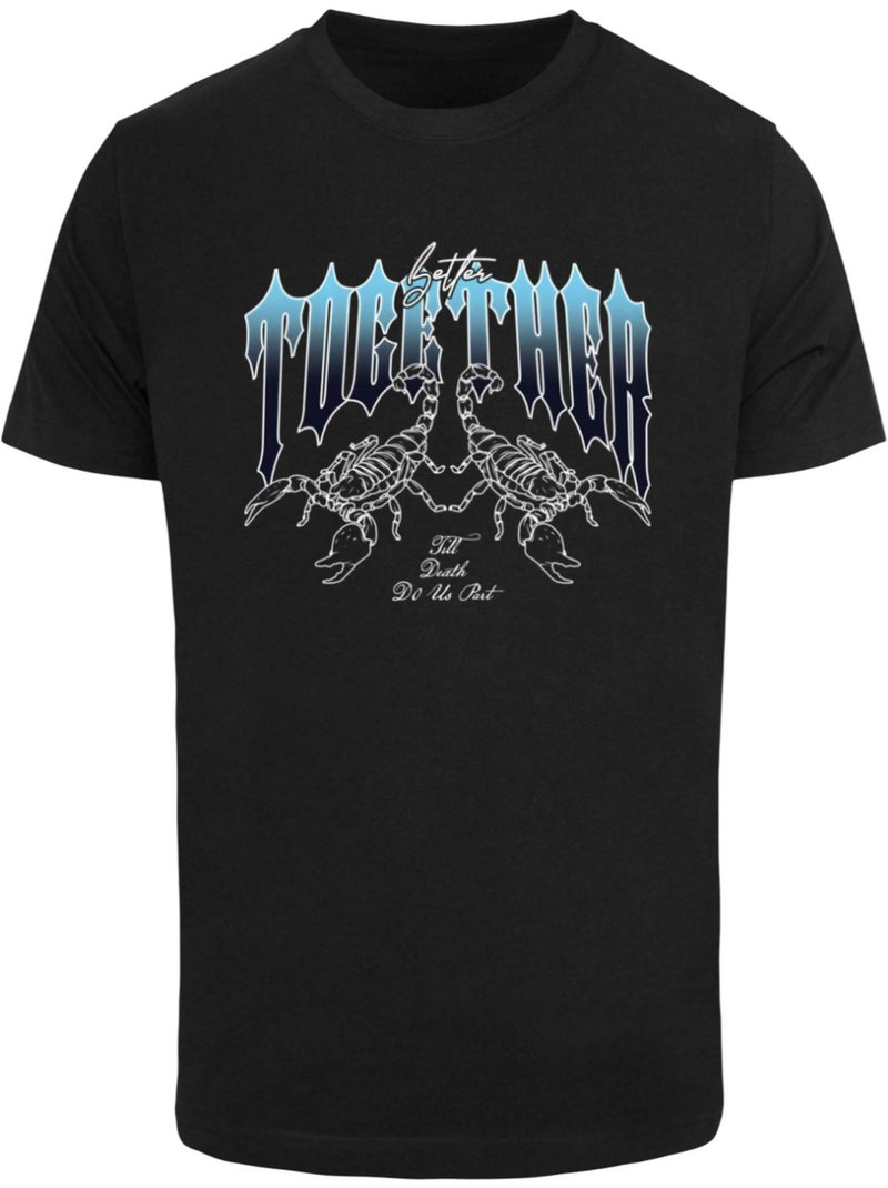 T-shirt motif/style scorpion better together - mister tee Noir - Kiabi