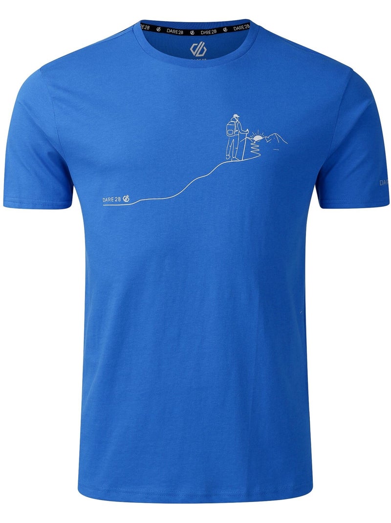 T-shirt motif/style sentier de randonnée movement - dare 2b Bleu - Kiabi
