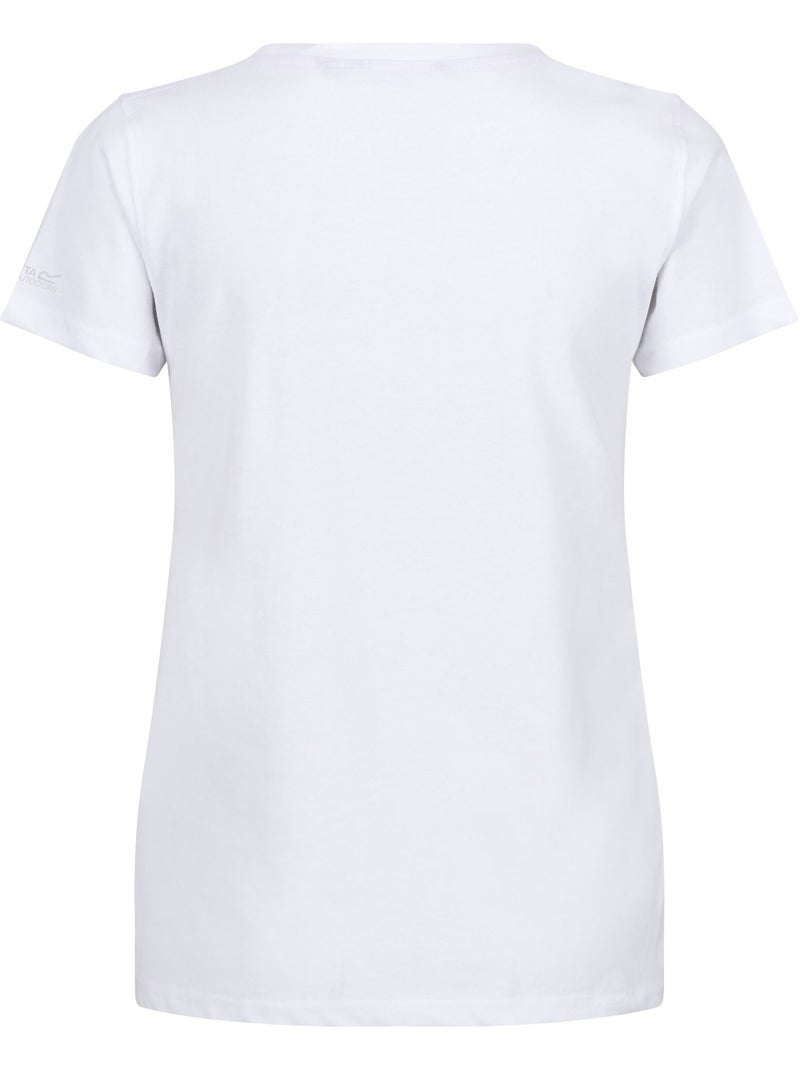 T-shirt motif/style soleil filandra - regatta Blanc - Kiabi