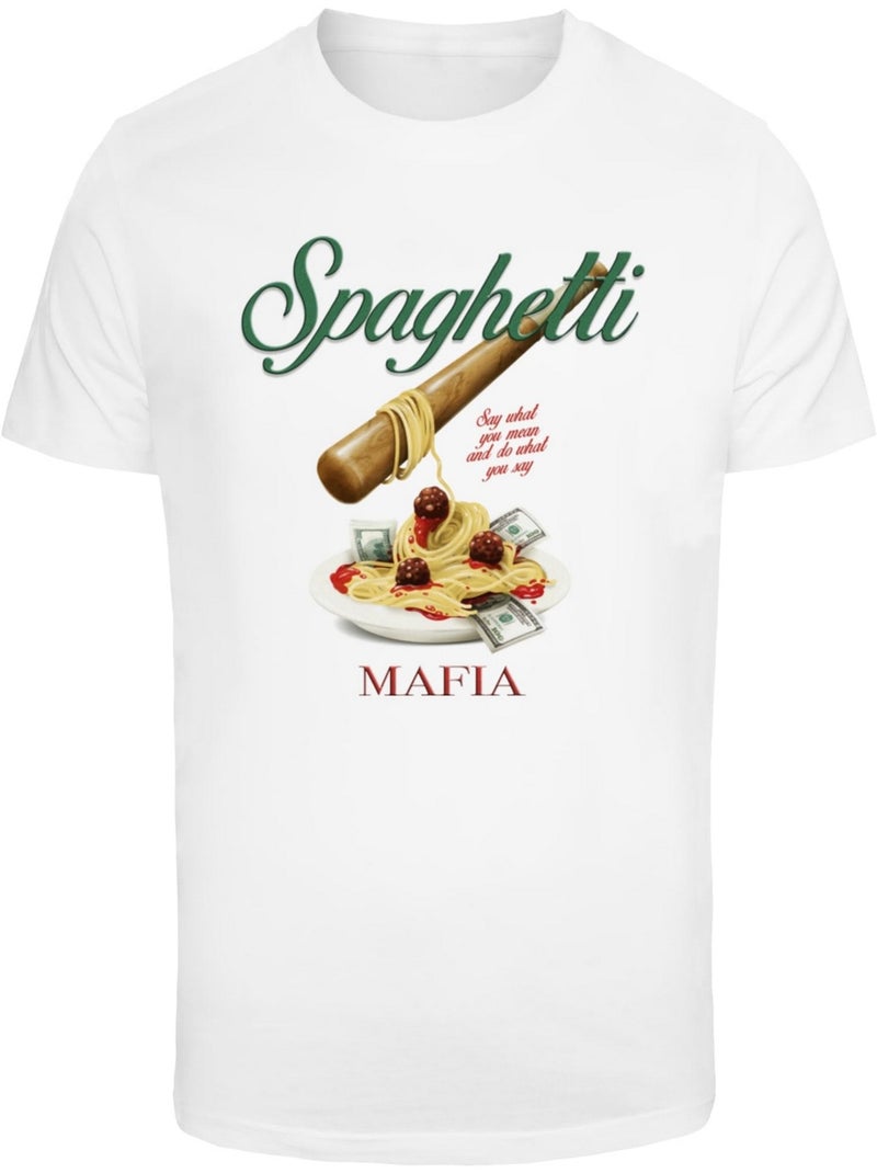 T-shirt motif/style spaghetti - mister tee Blanc - Kiabi