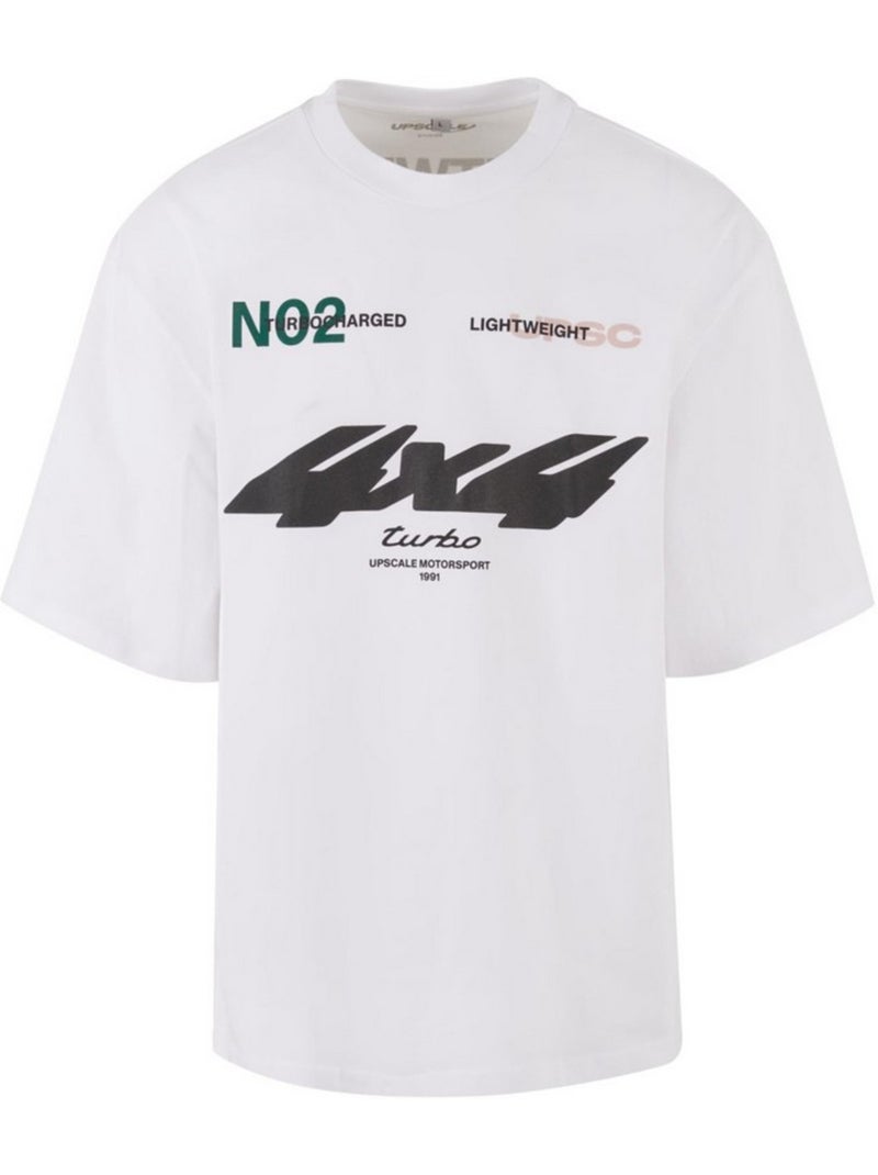 T-shirt motif/style sport automobile - mister tee Blanc - Kiabi