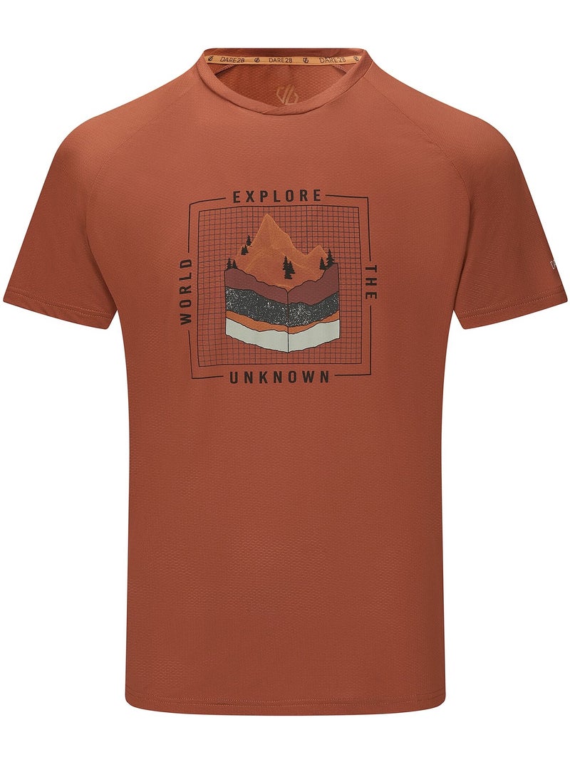 T-shirt motif/style superposé tech - dare 2b Orange - Kiabi