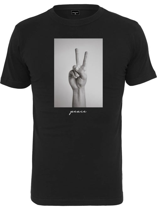 T-shirt motif/style symbole de la paix - mister tee - Kiabi