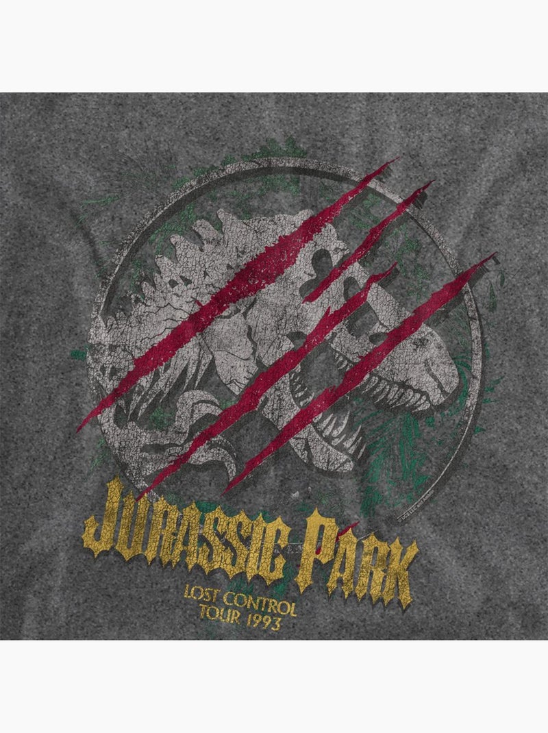 T-shirt motif/style t-rex lost control - jurassic park Noir - Kiabi