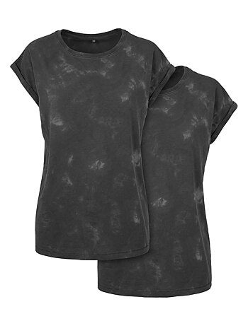 T-shirt motif/style teinture façon batik - build your brand