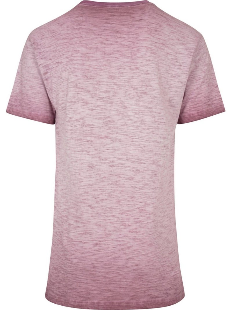 T-shirt motif/style teinture par pulvérisation - build your brand Bordeaux - Kiabi