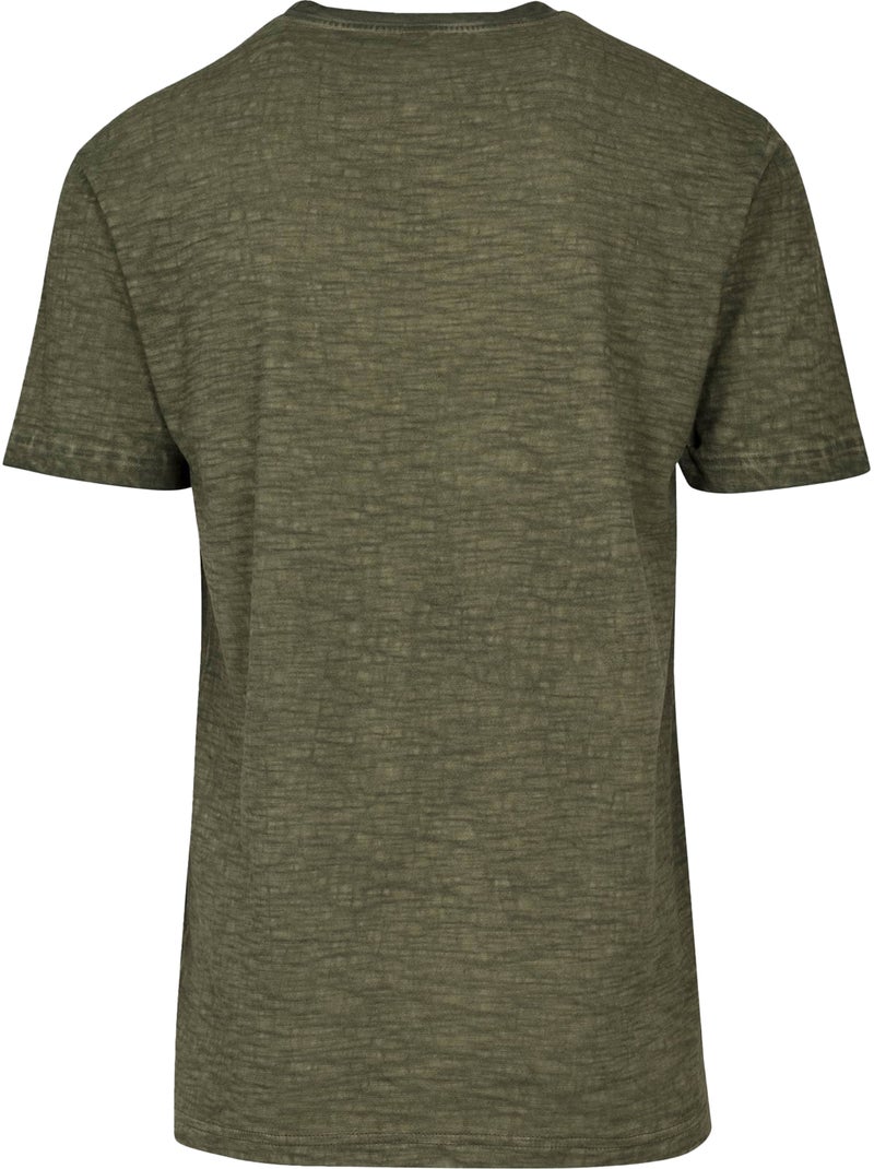 T-shirt motif/style teinture par pulvérisation - build your brand Vert olive - Kiabi