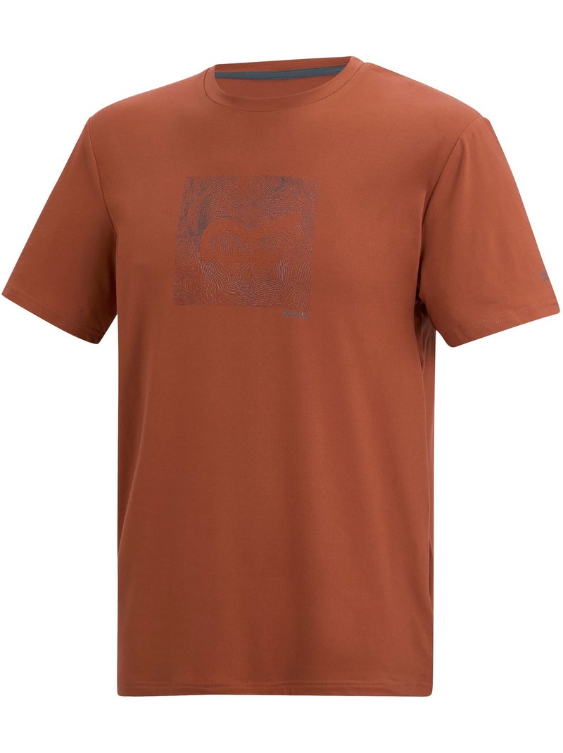 T-shirt motif/style topographique fingal - regatta Rouge brique - Kiabi