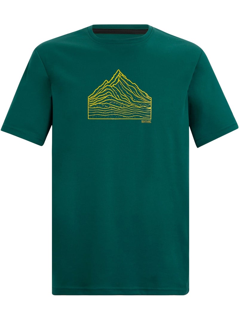 T-shirt motif/style topographique fingal - regatta Vert foncé - Kiabi