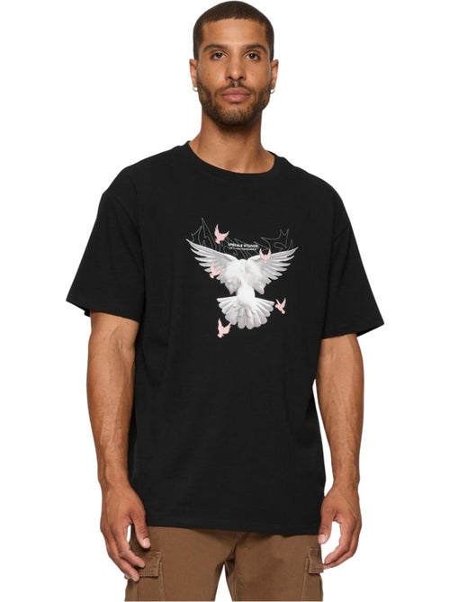 T-shirt motif/style tourterelles - mister tee - Kiabi