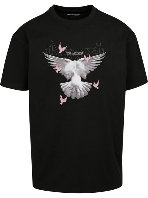 T-shirt motif/style tourterelles - mister tee - Kiabi