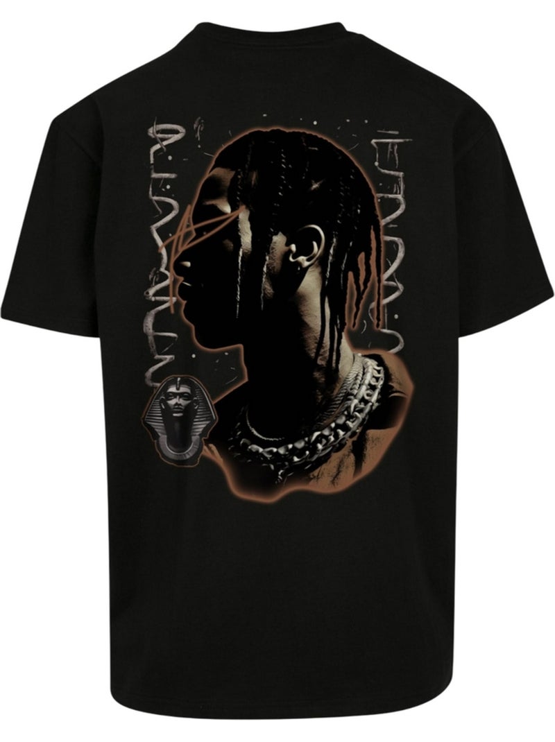 T-shirt motif/style travis scott giza - mister tee Noir - Kiabi