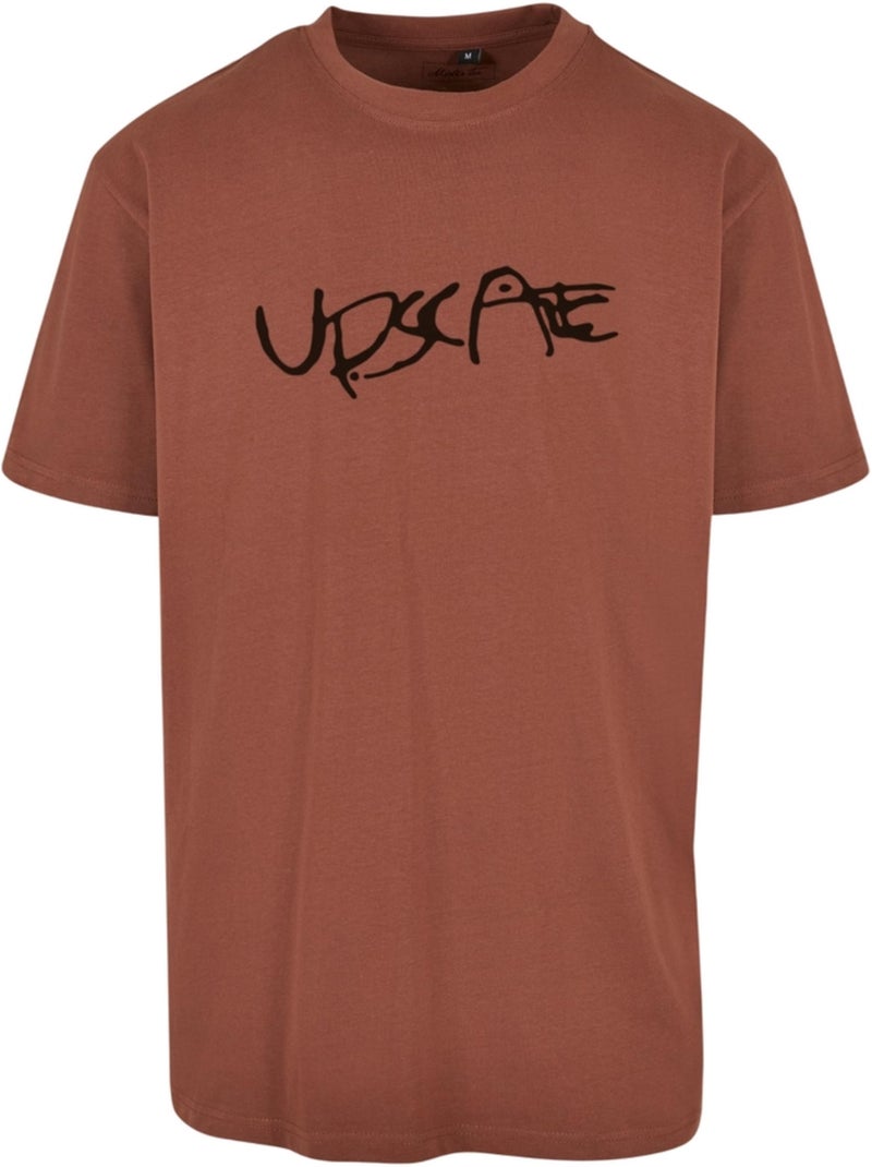 T-shirt motif/style travis scott giza - mister tee Orange corail - Kiabi