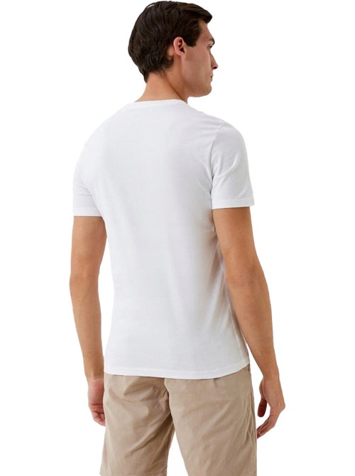 T-shirt motif/style triangulaire - guess - Kiabi