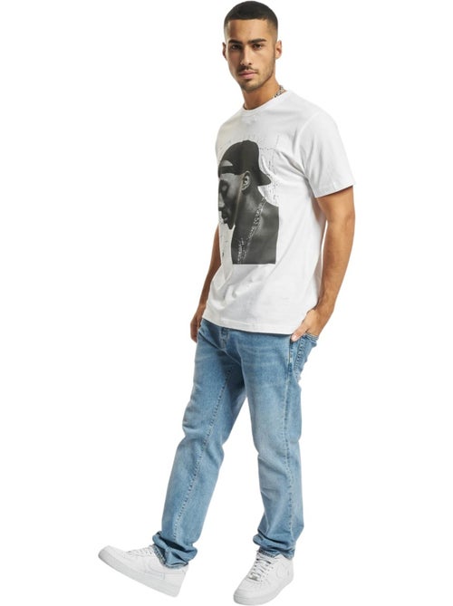 T-shirt motif/style tupac shakur cracked background - mister tee - Kiabi