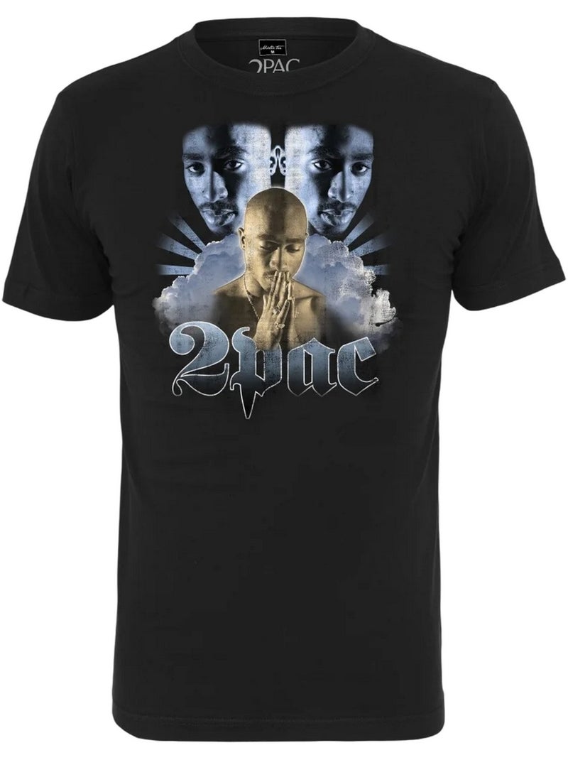 T-shirt motif/style tupac shakur heaven - mister tee Noir - Kiabi