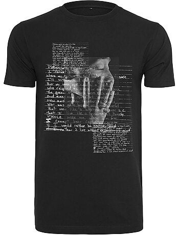 T-shirt motif/style tupac shakur lyrics - mister tee