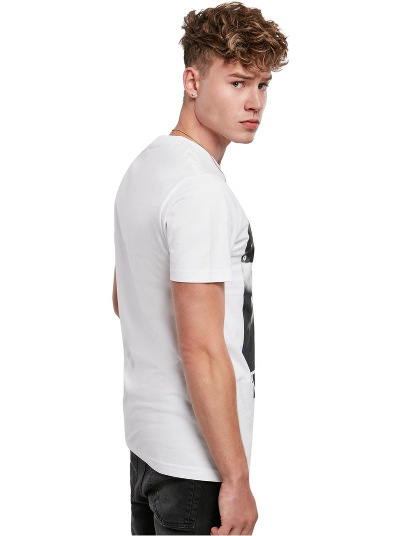T-shirt motif/style tupac shakur profile - mister tee Blanc - Kiabi